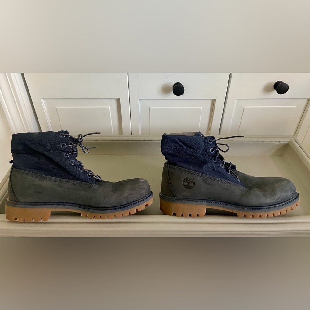Timberland Men's Roll Top Navy Boots